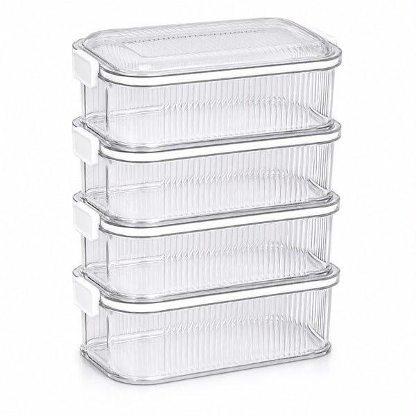 LAKSHIV Airtight Plastic Storage Containers Set for Kitchen & Pantry | Leak-Proof Fridge Storage Box