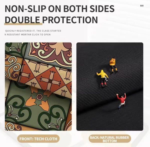 Lakshiv Enterprise 2 Pcs Kitchen Mats for Floor | Anti Slip Waterproof Memory Foam Kitchen Rugs | So