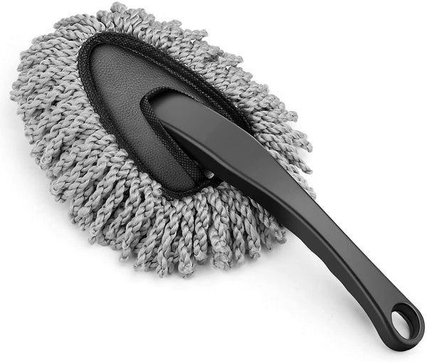 Car Interior Microfiber Duster Brush with Handle for Dashboard Seats Air Vents