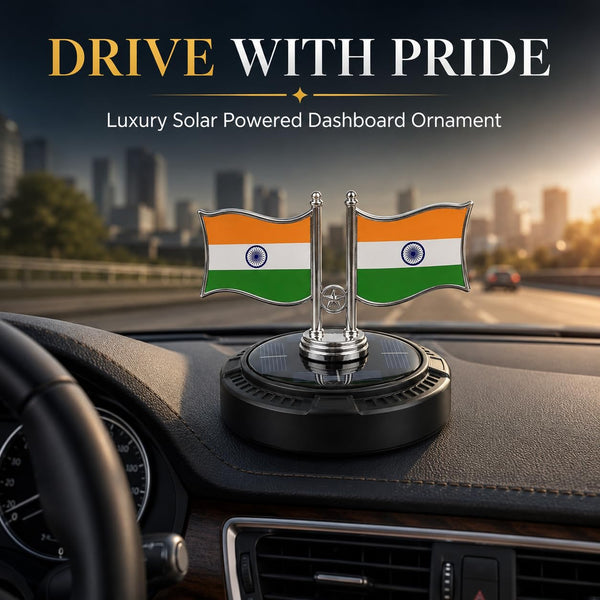 Lakshiv Enterprise Solar Powered Car Dashboard Decoration Items Car Air Freshener Diffuser Tricolor
