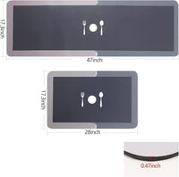 Lakshiv Enterprise 2 Pcs Kitchen Mats for Floor | Anti Slip Waterproof Memory Foam Kitchen Rugs | So