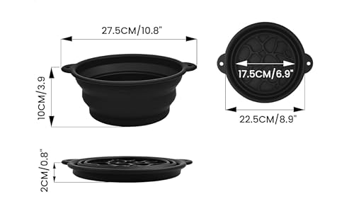 Face Ice Bath Bowl for Skincare | Foldable Silicone Ice Face Soak Bowl with Lid | Round Ice Bath Con