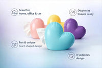 Heart Shaped Tissue Box Tissue Dispenser for Living Room, Office Desk & Bedroom, Decorative Tissue B