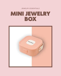 Lakshiv Enterprise Portable Jewelry Storage Box with Mirror and Leather Handle, Travel Jewelry Organ