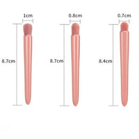Makeup Brush Set with Storage Case and Mirror, Pink Handled Brushes