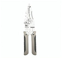 Wire Stripping and Crimping Tool with Multi-Function Cutting, Shear, Clamp, Screw Removal and Rubber