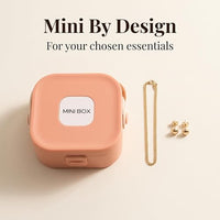 Lakshiv Enterprise Portable Jewelry Storage Box with Mirror and Leather Handle, Travel Jewelry Organ