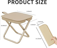 Lakshiv Enterprise Foldable Portable Stool with Carry Bag, Heavy Duty Metal Frame, Compact Folding C