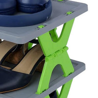 Lakshiv Enterprise 6 Layer Shoe Rack Organizer for Home, Multi-Layer Stackable Plastic Shoe Storage 