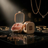 Travel Jewelry Organizer for Women Portable Jewelry Box Small Travel Jewelry Case with Mirror Compac