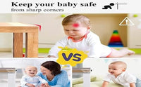 Transparent Table Edge Protector Strip with Self-Adhesive Backing for Furniture Corners and Edges