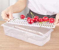 Lakshiv Enterprise Refrigerator Storage Container with Lid and Removable Base Tray, Transparent Plas