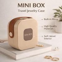 Travel Jewelry Organizer for Women Portable Jewelry Box Small Travel Jewelry Case with Mirror Compac
