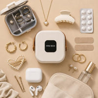 Travel Jewelry Organizer for Women Portable Jewelry Box Small Travel Jewelry Case with Mirror Compac