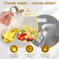 Lakshiv Enterprise Oil Dispenser Bottle with Handle, Gravity Lid Pouring Design, Glass Oil Bottle fo