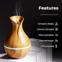 Lakshiv Aroma Diffuser Humidifier for Room & Home with LED Light | Ultrasonic Cool Mist Air Humidifi