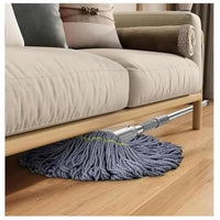 Lakshiv Telescopic Spin Mop with Microfiber Round Mop Head, Twist Wring Mechanism, Adjustable Handle