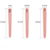 Makeup Brush Set with Storage Case and Mirror, Pink Handled Brushes