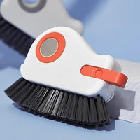 2-in-1 Groove Cleaning Brush with Built-in Scraper, Handheld Seam and Gap Cleaning Brush, PP Handle 