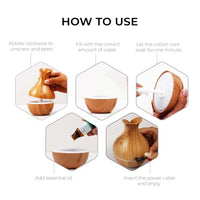 Lakshiv Aroma Diffuser Humidifier for Room & Home with LED Light | Ultrasonic Cool Mist Air Humidifi