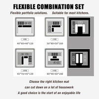 Lakshiv Enterprise 2 Pcs Kitchen Mats for Floor | Anti Slip Waterproof Memory Foam Kitchen Rugs | So