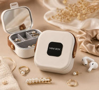 Travel Jewelry Organizer for Women Portable Jewelry Box Small Travel Jewelry Case with Mirror Compac