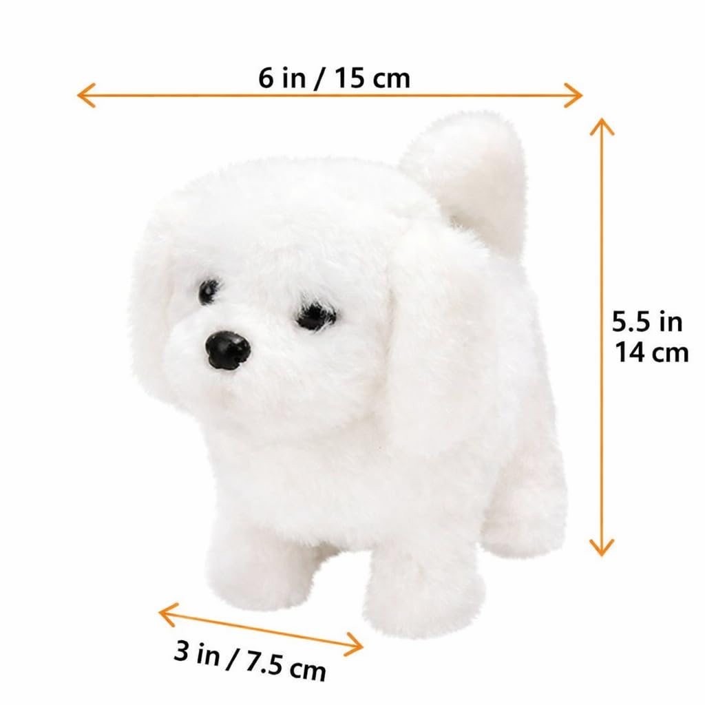 Lakshiv Enterprise Walking Brown Dog Toy for Kids – Battery Operated Interactive Barking & Talking Puppy with Tail Wagging,… 
