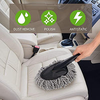 Car Interior Microfiber Duster Brush with Handle for Dashboard Seats Air Vents