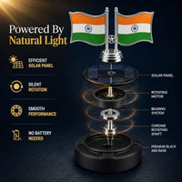 Lakshiv Enterprise Solar Powered Car Dashboard Decoration Items Car Air Freshener Diffuser Tricolor 