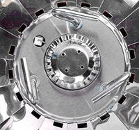 Portable Gas Stove Burner with Folding Wind Shield and Control Knob, Metal Body, Compact Design