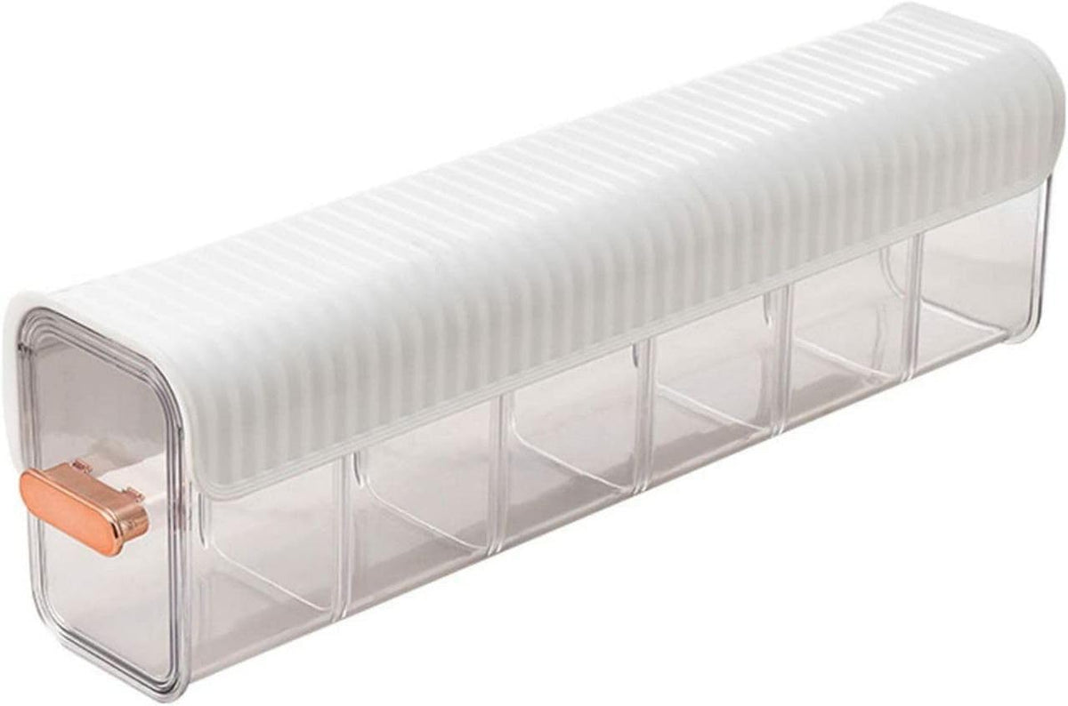 Lakshiv 6 Cell Wall Mounted Wardrobe Storage Box with Switchable Compartments & Slide-Out Drawer | Self Adhesive Closet…