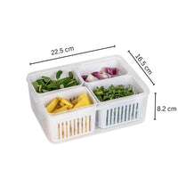 Lakshiv Enterprise Vegetable Storage Container with Removable Inner Baskets and Lid for Refrigerator