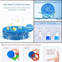 Toilet Bowl Cleaner Block Blue Solid Disc for Water Tank and Bowl Use