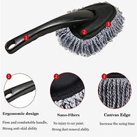 Car Interior Microfiber Duster Brush with Handle for Dashboard Seats Air Vents