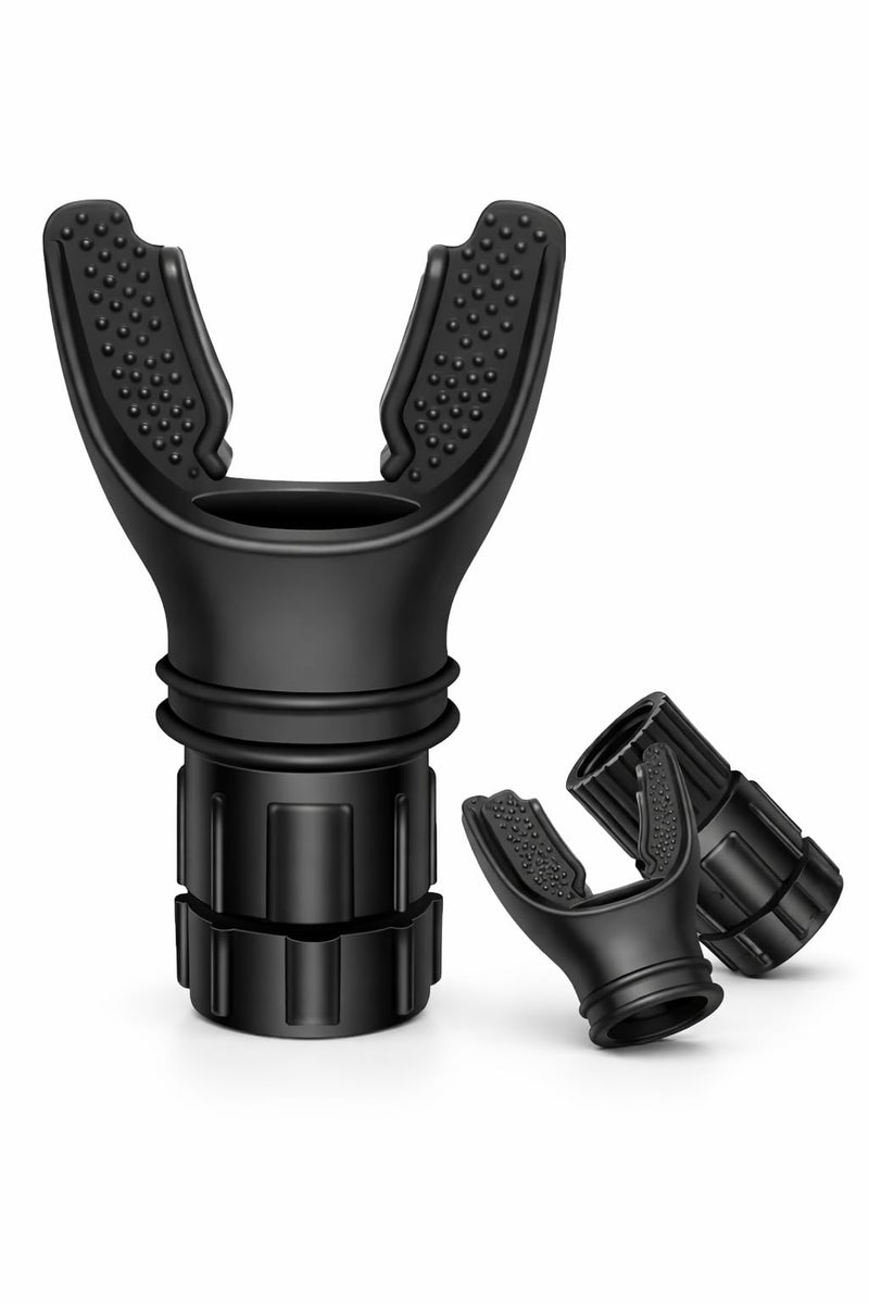 Breathing Exercise Trainer with Adjustable Resistance Valve and Silicone Mouthpiece