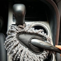 Car Interior Microfiber Duster Brush with Handle for Dashboard Seats Air Vents