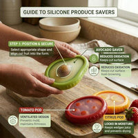 Lakshiv Enterprise Silicone Stretch Lids Set of 4, Reusable Airtight Food Covers for Bowls, Cups, Fr