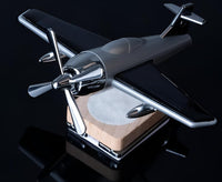 Lakshiv Solar Powered Airplane Car Air Freshener, 360° Rotating Propeller Dashboard Perfume Diffuser