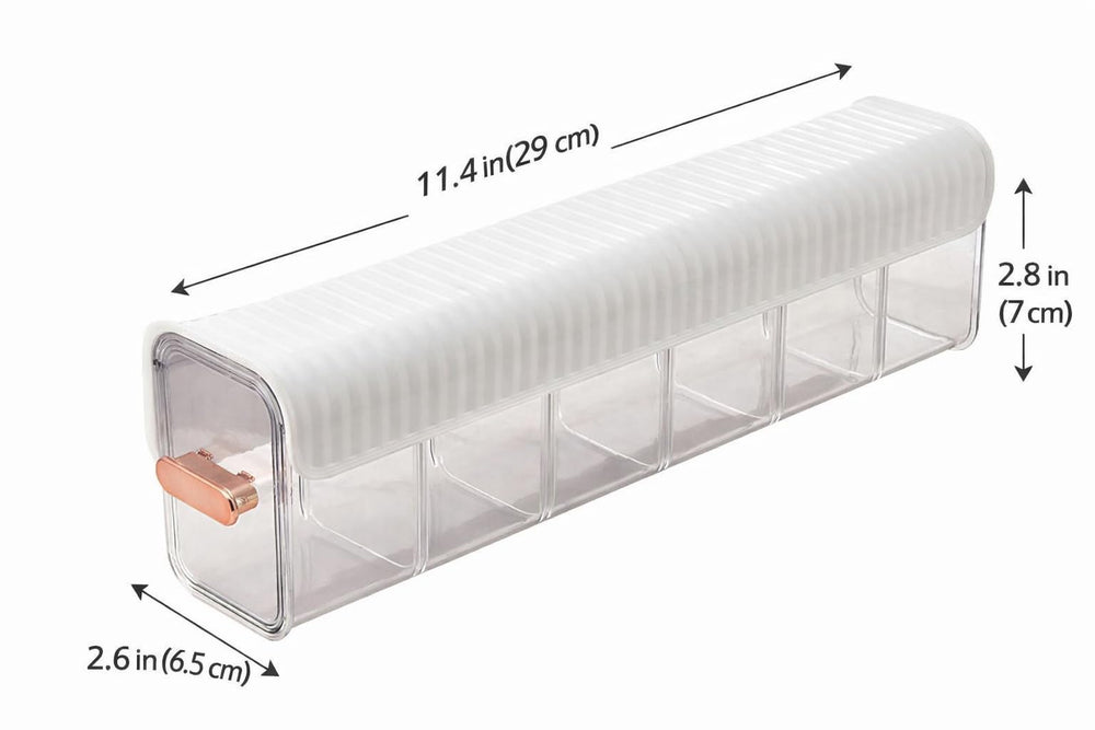 Lakshiv 6 Cell Wall Mounted Wardrobe Storage Box with Switchable Compartments & Slide-Out Drawer | Self Adhesive Closet… - im