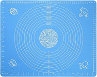Silicone Baking Mat with Measurement Markings, Rectangular Non-Slip Dough Rolling Mat