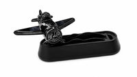 Lakshiv Solar Powered Aircraft Number Plate Car Dashboard Perfume Diffuser with 360° Rotating Propel