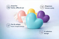 Heart Shaped Tissue Box Tissue Dispenser for Living Room, Office Desk & Bedroom, Decorative Tissue B