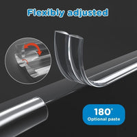 Transparent Table Edge Protector Strip with Self-Adhesive Backing for Furniture Corners and Edges