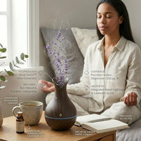 Lakshiv Aroma Diffuser Humidifier for Room & Home with LED Light | Ultrasonic Cool Mist Air Humidifi