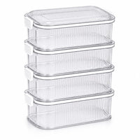 LAKSHIV Airtight Plastic Storage Containers Set for Kitchen & Pantry | Leak-Proof Fridge Storage Box