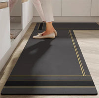 Lakshiv Enterprise 2 Pcs Kitchen Mats for Floor | Anti Slip Waterproof Memory Foam Kitchen Rugs | So