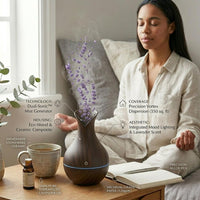 Lakshiv Aroma Diffuser Humidifier for Room & Home with LED Light | Ultrasonic Cool Mist Air Humidifi