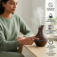 Lakshiv Aroma Diffuser Humidifier for Room & Home with LED Light | Ultrasonic Cool Mist Air Humidifi