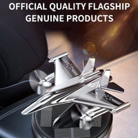 Lakshiv Enterprise Solar Powered Fighter Plane Car Air Freshener, 360° Rotating Propeller Dashboard 