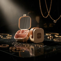 Travel Jewelry Organizer for Women Portable Jewelry Box Small Travel Jewelry Case with Mirror Compac